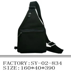 Sling Bag untuk pria kanvas kulit